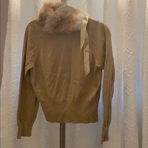 Angora neck sweater
